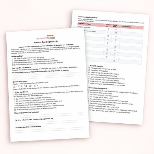 Business Branding Checklist